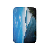 朝山の霧の風景 バスマット (正面縦)