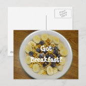 朝得食？ ポストカード (正面/裏面)