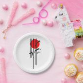 朝日が付いている日本のなテーマのディナー・パーティ ペーパープレート (パーティー)