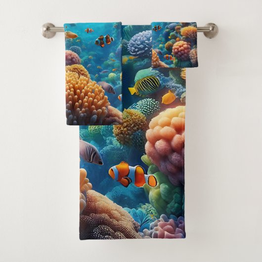 朝日が熱帯の海岬を越えて昇る バスタオルセット (インサイチュ)