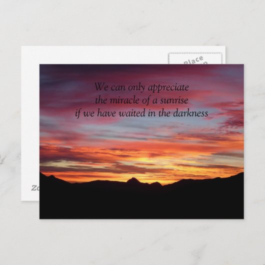 朝日のはがきの奇跡 ポストカード (正面/裏面)