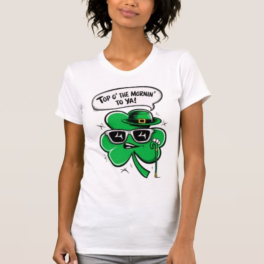 朝日のシャムロックの上 Tシャツ (正面)