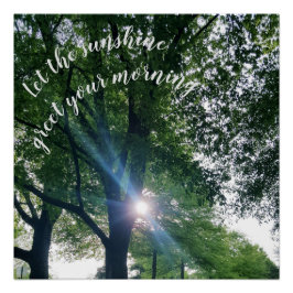 朝日の出つやのあるポスター ポスター