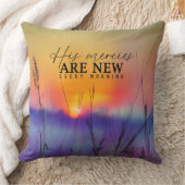 朝日の出に新し絵画い クッション (ブランケット)