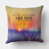 朝日の出に新し絵画い クッション (裏面)