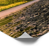 朝日の出のスコガフェス滝 ポスター (角)