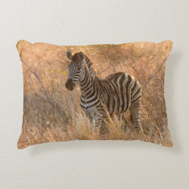 朝日の出の写真のゼブラ アクセントクッション