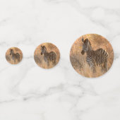 朝日の出の写真のゼブラ コンフェッティ (正面)