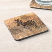 朝日の出の写真のゼブラ コースター (左側)