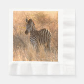 朝日の出の写真のゼブラ 縁ありランチョンナプキン (正面)