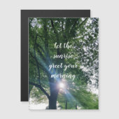 朝日の出を促す磁気グリーティングカード (正面/裏面)