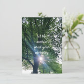 朝日の出を励ますフラットグリーティングカード (スタンド正面)