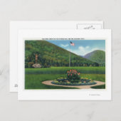 朝日の彫像に挨拶しているインディアン ポストカード (正面/裏面)