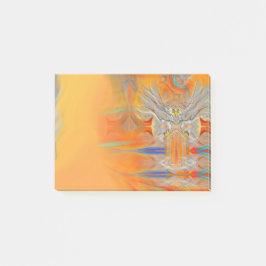 朝日の方の厳粛にワシの上昇 ポストイット