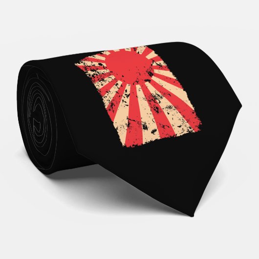 朝日の旗の動揺してな一見の日本ギフト ネクタイ (ロール)