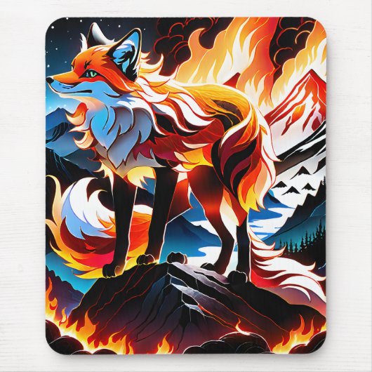 朝日の暑さが彼女の顔を暖める時 マウスパッド (正面)