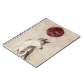 朝日の柴犬のノート ノートブック (左側)