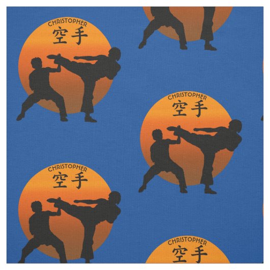 朝日の2つの空手の戦闘機 ファブリック (見本)