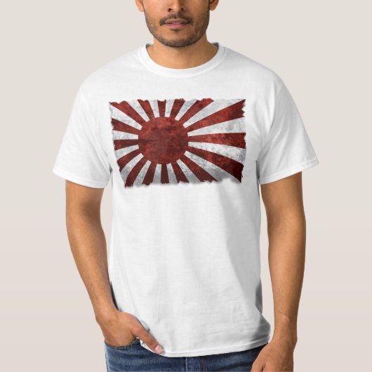 朝日のTシャツの日本ヴィンテージの日本のな土地 Tシャツ (正面)