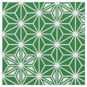 朝日本の野羽文-松緑 ファブリック (クローズアップ)