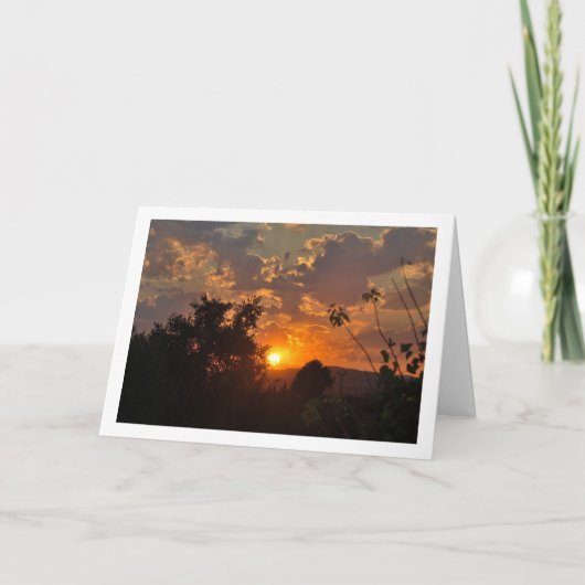 朝日風景 カード (正面)