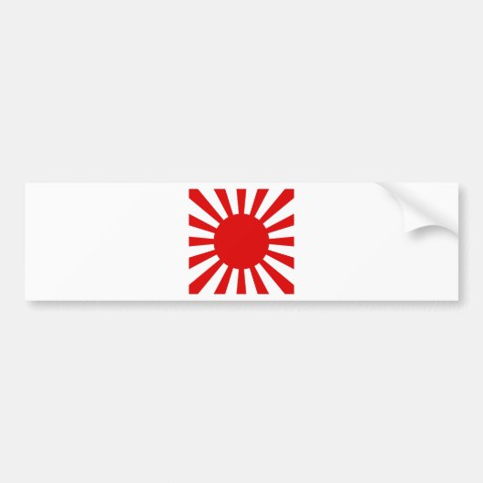 朝日 バンパーステッカー (正面)