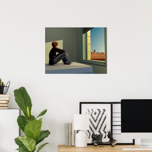 朝日 ポスター (ホームオフィス)