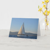 朝早くに亡くなった女性 カード (黄色い花)