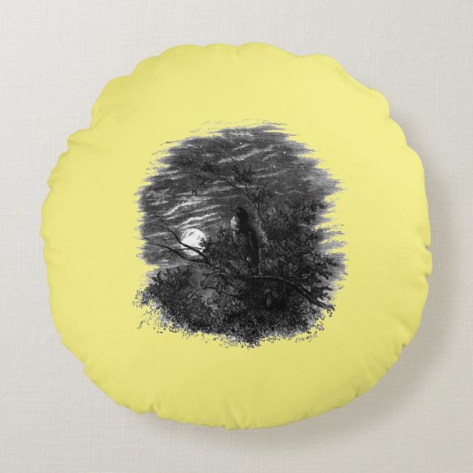 朝月 – 丸い枕 ラウンドクッション (正面)