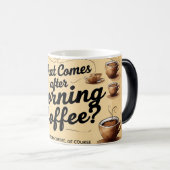 朝来のコーヒーは？ モーフィングマグカップ (正面右)