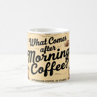 朝来のコーヒーは？ モーフィングマグカップ