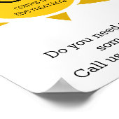 朝来中の自殺予防のカスタム喜び ポスター (角)