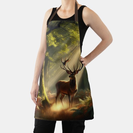 朝林の鹿 エプロン (インサイチュ)
