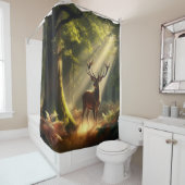 朝林の鹿 シャワーカーテン (インサイチュ)