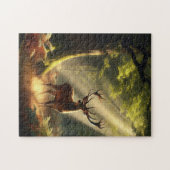 朝林の鹿 ジグソーパズル (横)