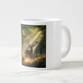 朝林の鹿 ジャンボコーヒーマグカップ (正面右)