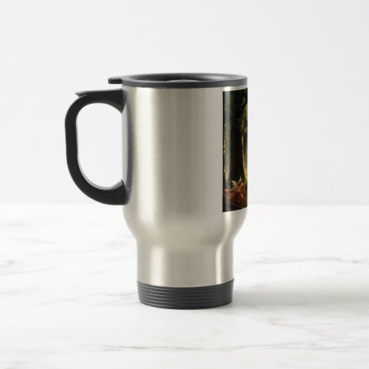 朝林の鹿 トラベルマグ (左)