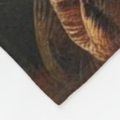 朝林の鹿 フリースブランケット (角)