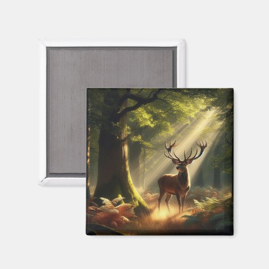 朝林の鹿 マグネット (正面/裏面)