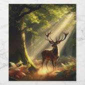 朝林の鹿 ワインラベル (シングルラベル)