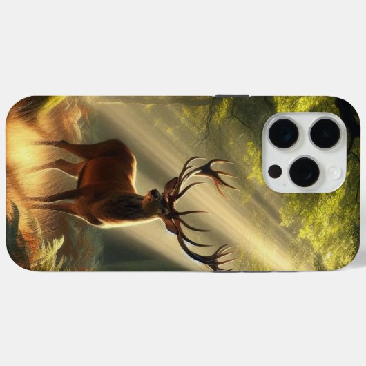 朝林の鹿 Case-Mate iPhoneケース (裏面 (横))