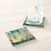 朝林 ガラスコースター (アングル)