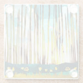 朝林 ガラスコースター (裏面)