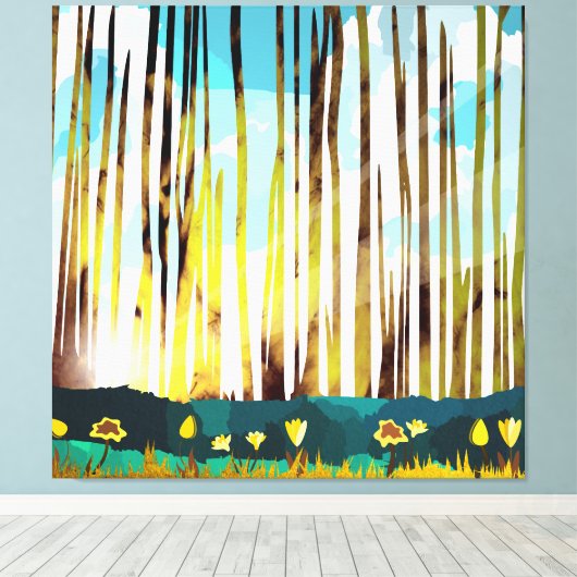 朝林 キャンバスプリント (インサイチュ (ウッドフロア))