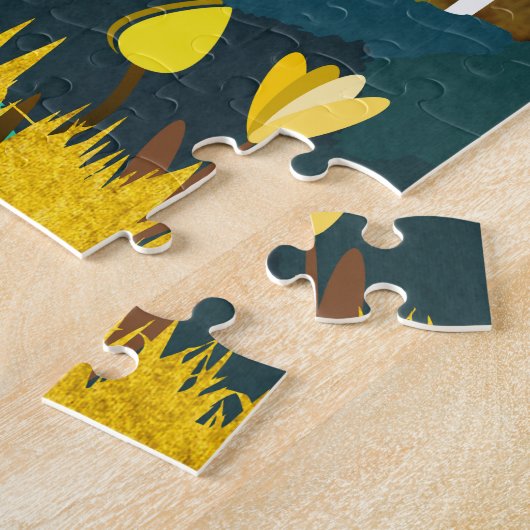 朝林 ジグソーパズル (側面)