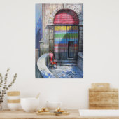 朝椅子 ポスター (キッチン)