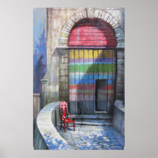 朝椅子 ポスター