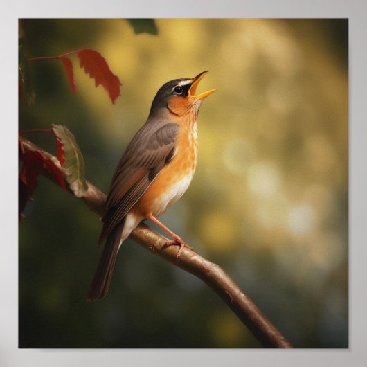 朝歌を歌う鳥 ポスター (正面)