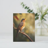 朝歌を歌う鳥 ポストカード (スタンド正面)