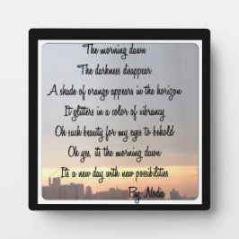 朝焼けプラーク フォトプラーク